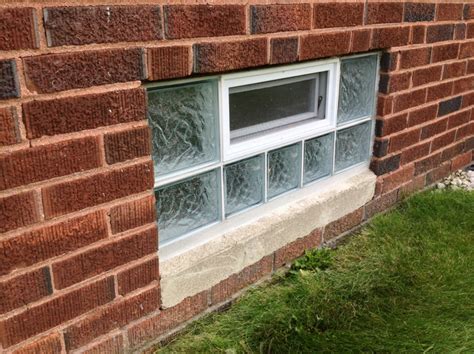Glass Block Basement Windows Glass Block Basement Window Dryer Vent
