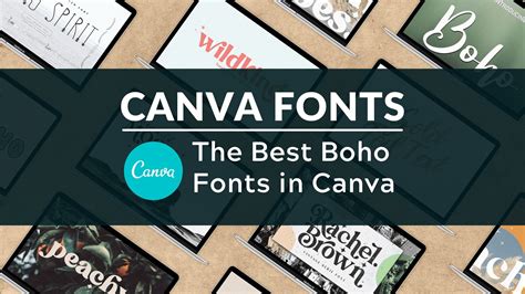 Best Boho Fonts On Canva Blogging Guide