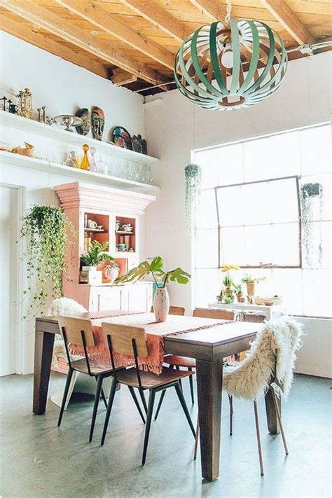 40 Dining Rooms With Boho Interior Design Dining Room Design Dining