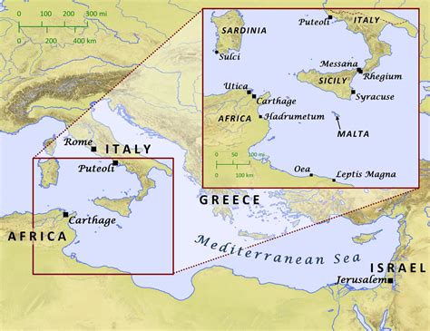 Carthage Italy And Nearby Islands Bible Mapper Blog