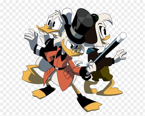 Donald Duck Scrooge Mcduck Huey Dewey And Louie Della Png Image Pnghero