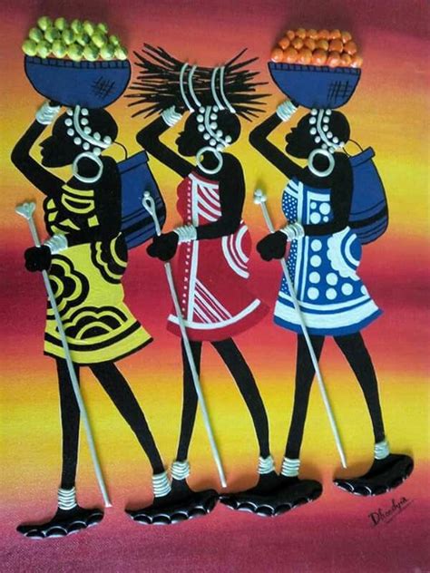 Tribal Mural African Paintings African Art Mural