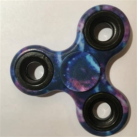 Purple Galaxy Camouflage Printed Edc Fidget Spinner By Blinkee