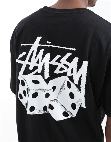 Stüssy Pair Of Dice T Shirt Black Route One