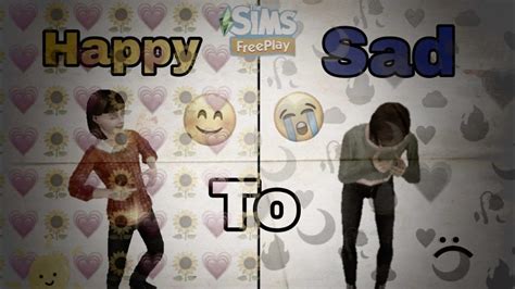 The struggle with depression and. From happy to sad // a sims freeplay story - YouTube