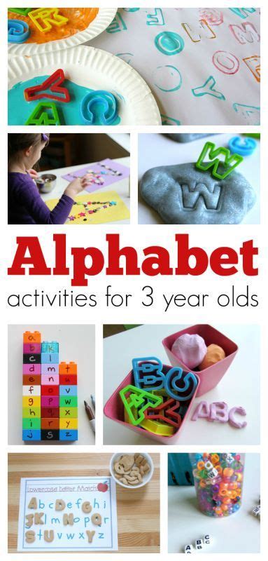 There are many fun and engaging abcgames and activities to teach your children the alphabet. Alphabet Activities For 3 year olds | Alphabet activities ...