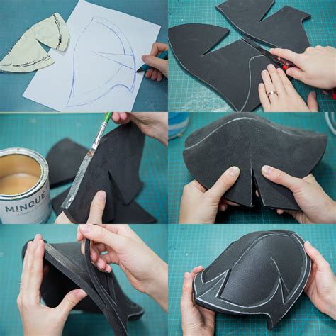 while worbla is a great material it s also totally fine just to work with less expensive eva