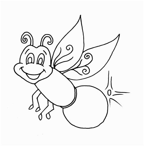 Each time he sees a light, the firefly chases after it, looking for other fireflies. Firefly Coloring Page at GetColorings.com | Free printable ...