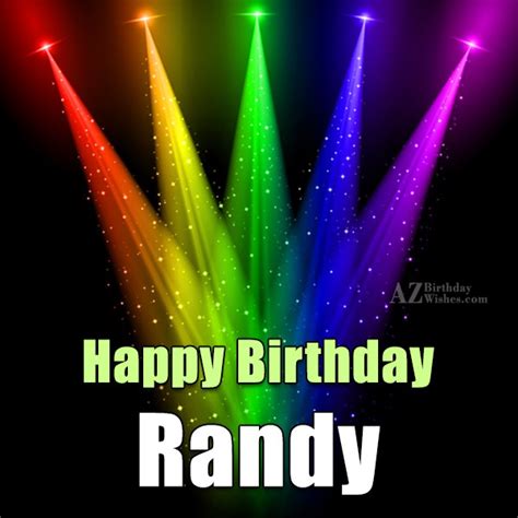 Happy Birthday Randy