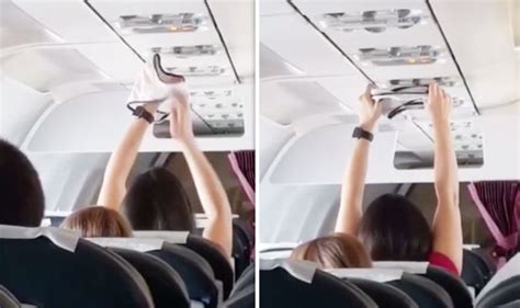 Flights Woman Dries Underwear Under Plane Air Vent To Passengers Horror In Viral Video