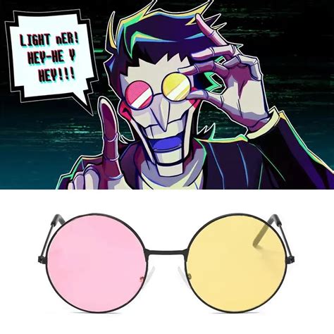 Men Spamton Cosplay Glasses Boss Spamton Cosplay Mixed Color Sunglasses