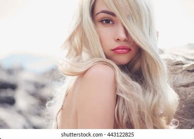 Portrait Beautiful Nude Blonde On Nudist Shutterstock