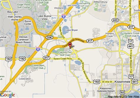 Map Of Holiday Inn Express Hotel And Suites Orlando Lake
