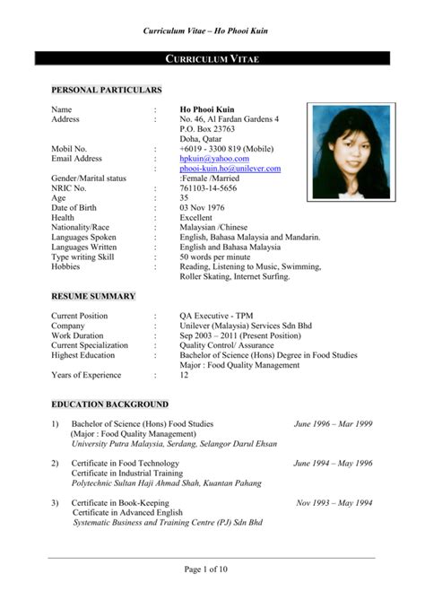 Buat masa ini mencari kerja pertama atau kedua? resume summary - Al Noof Recruitment Services