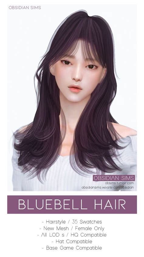 💎lovely Magic💎passion Flower Sims Hair Sims 4 Hair Male Sims