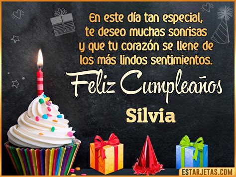 Feliz Cumpleaños Silvia Imágenes  Tarjetas Y Mensajes