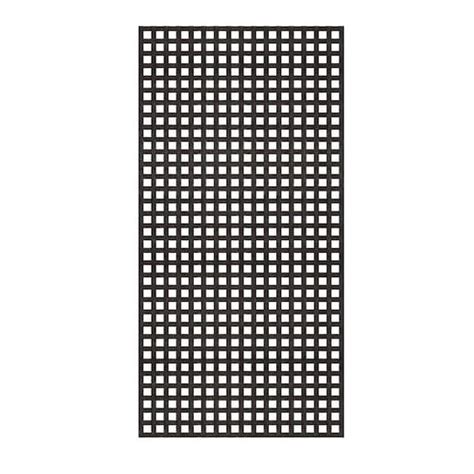 Veranda 4 Ft X 8 Ft Black Privacy Square Vinyl Lattice Framed