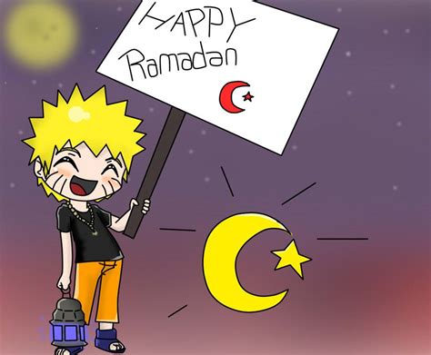 Naruto Happy Ramadan Space Art Anime Naruto Boruto Fandoms Person