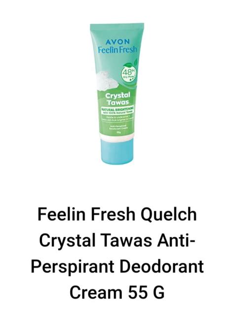 Avon Feelin Fresh Quelch Deodorant Cream Crystal Tawas 55g Lazada Ph