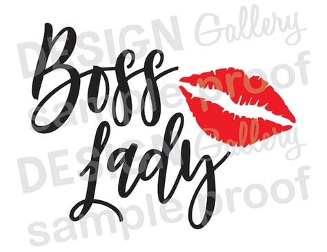 Boss Lady JPG Png & SVG DXF Cut File Printable Digital - Etsy