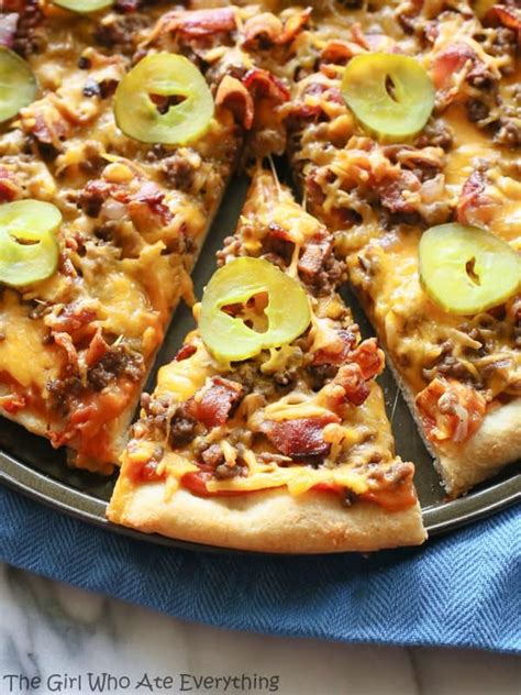 Bacon Cheeseburger Pizza The Girl Who Ate Everything