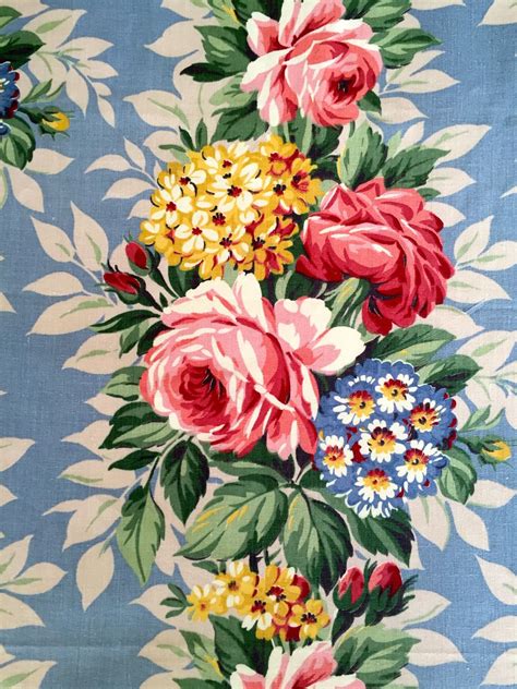 Pin on 30s and 40s Floral Textiles