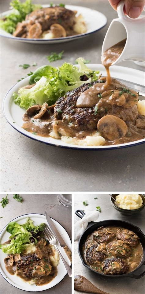 Serve salisbury steak patties over mashed potatoes. Salisbury Steak Recipe - Home Inspiration and DIY Crafts Ideas