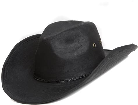 Mens Black 100 Waxed Leather Stetson Style Cowboy Hat Available In A