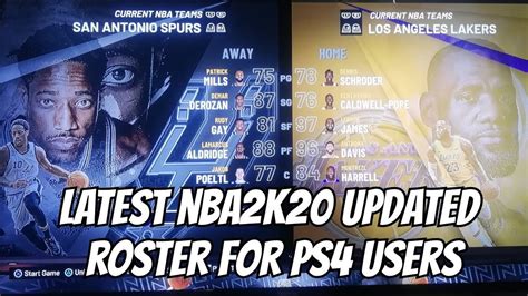 How To Update Nba 2k20 Roster November 24 2020 Ps4 Console Only