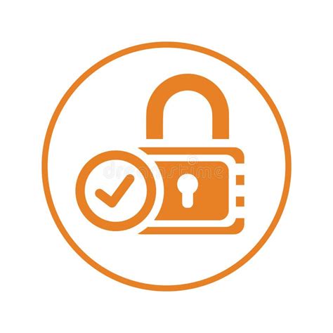 Data Privacy Icon Secure File Stock Illustration Illustration Of