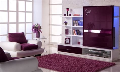contoh trend interior  memadukan ungu  warna lain tips
