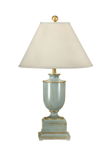 Old Washed Blue Ceramic Urn Lamp By Wildwood Lamps Fine Home Lamps