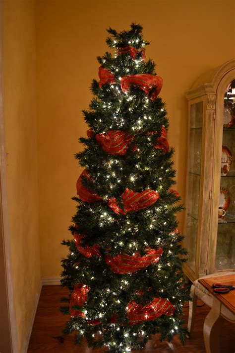 Kristens Creations Decorating A Christmas Tree With Mesh Ribbon Tutorial
