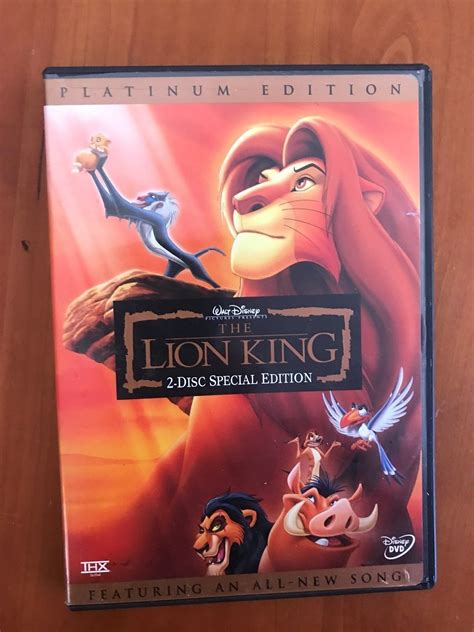 The Lion King 2 Disc Special Edition Dvd Platinum Edition Ebay