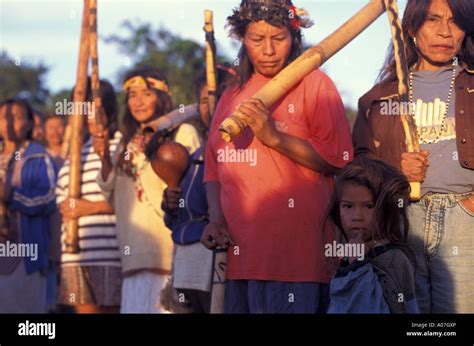 Brazil Guarani Kaiowas Indigenous People Women Ready For War