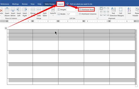 How To Adjust Column Height In Word Table Printable Templates Free