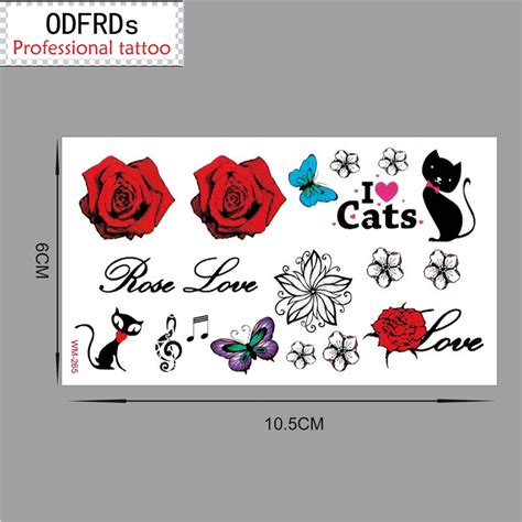 Red, purple, black, & brown henna ink available. 2017 New style tatoo henna fake tattoo flash tatto ...