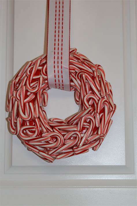 Candy Cane Wreath Candy Cane Crafts Merry Little Christmas Candy