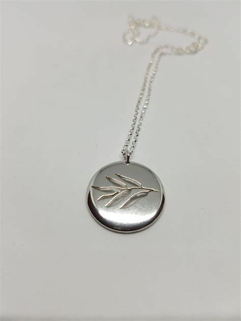 Willow Necklace Valentines T Willow Leaf Pendant Etsy Uk