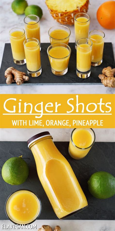 Ginger Shots Recipe And Benefits Elavegan
