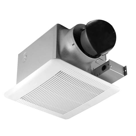.the cubic feet per minute (cfm) rating on each fan to determine how much airflow you will get is a calculation based upon overall cfm rating and then taking into account the ceiling fan's blade span. Hampton Bay 110 CFM Ceiling Bathroom Exhaust Fan-BPT18-34A ...