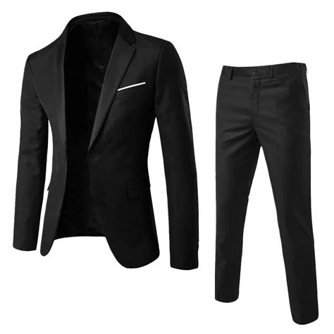 Pedort Mens Formal Blazer Jacket Regular Fit Business Casual Suit Men