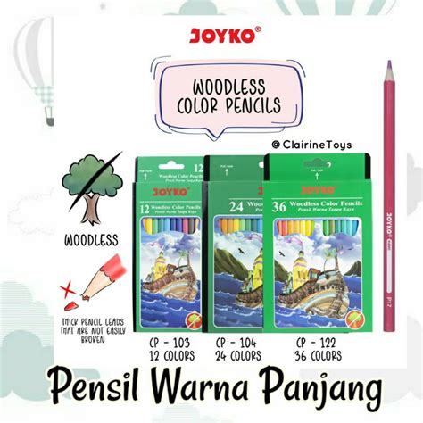 Jual Pensil Warna Panjang Joyko Shopee Indonesia