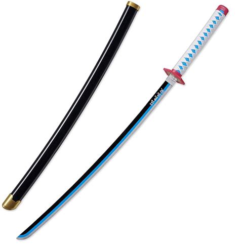 Suklier Demon Slayer Blade Cos Wooden Sword For Tomioka Giyuu Prop