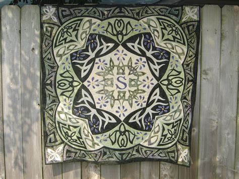 Celtic Quilt I Made For My Sister It Is Applique And Machine Quilted