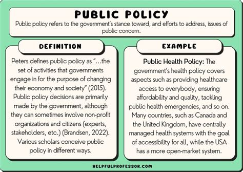10 Public Policy Examples 2024
