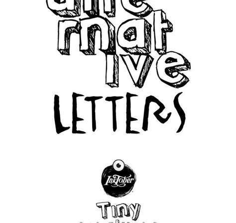 Tiny Creatures Alphabet Alternative Letters Un Tipo Ilustrado