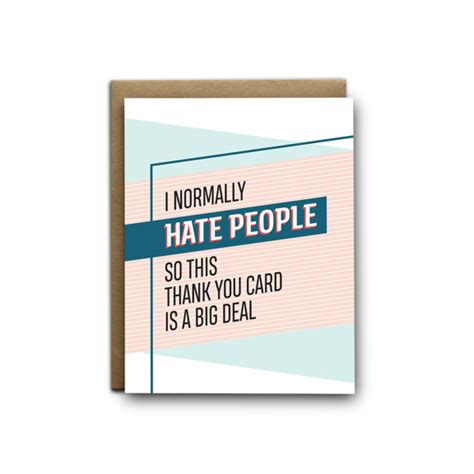 Hate People Greeting Card Greeting Cards At The Local Space