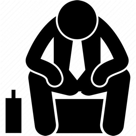 Business Businessman Depress Down Give Up Man Sad Icon Download