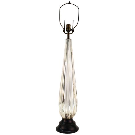 Midcentury Murano Glass Table Lamp In Blue At 1stdibs